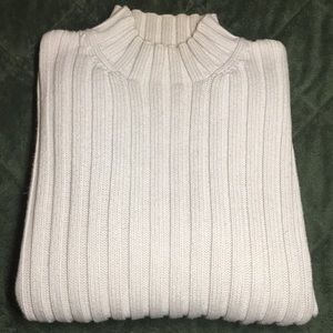 COTTON MOCK NECK SWEATER M